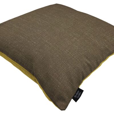 Harmony Contrast Mocha and Yellow Ochre Plain Cushions Cover Only 50*30cm