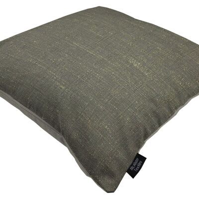 Harmony Contrast Charcoal and Dove Grey Plain Cushions Cover Only 43*43cm