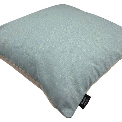 Harmony Contrast Duck Egg and Taupe Plain Cushions Polyester Filler 49*49cm