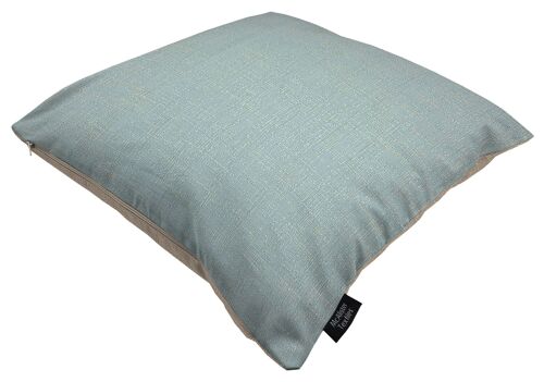 Harmony Contrast Duck Egg and Taupe Plain Cushions Polyester Filler 60*40cm