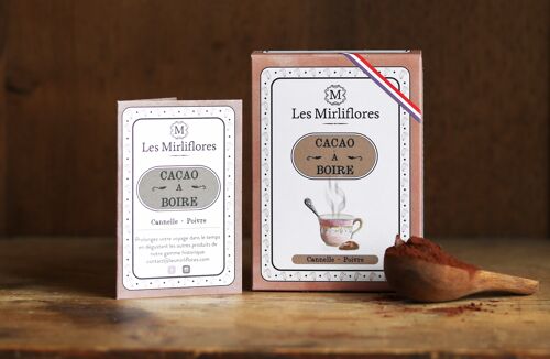 Préparation pour chocolat chaud -  cacao cannelle poivre Long Java 90gr