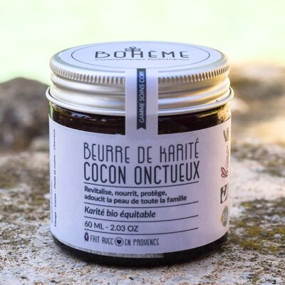 Creamy cocoon of organic and fair trade shea