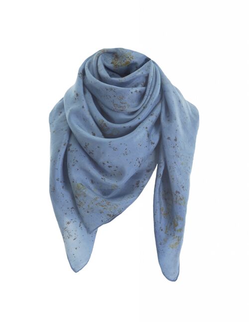 Square silk Scarf Gallinule organic