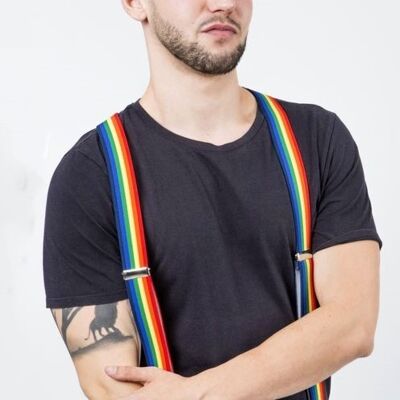 Cinturino elastico arcobaleno.
