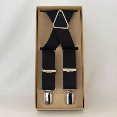 Cinturino elastico nero, 3cm.