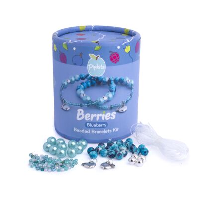 Blueberry Berries Beaded Bracelet Kit (Makes 2)