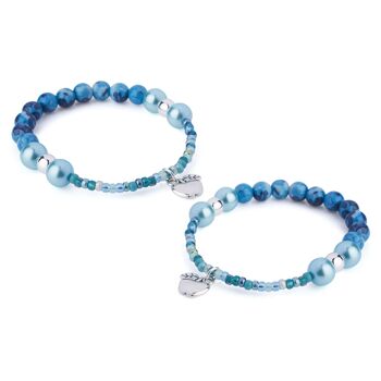 Kit de bracelets en perles de myrtille (pour 2 personnes) 3