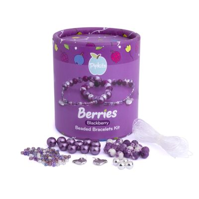 Blackberry Berries Beaded Bracelet Kit (Makes 2 Bracelets)