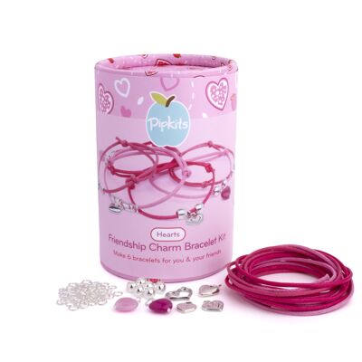 Kit di braccialetti con ciondoli amicizia cuori