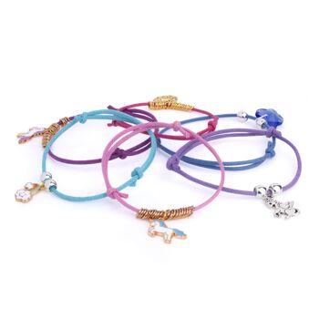 Kit de bracelets à breloques d'amitié licorne 2