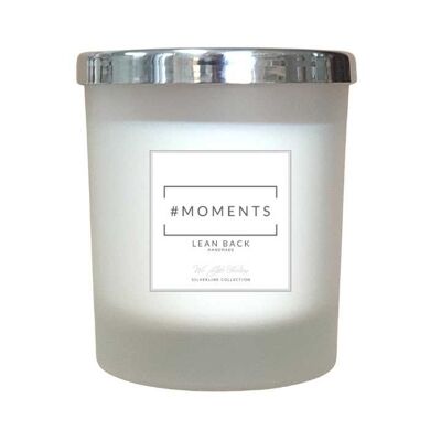 Lean back  scented candle 300ml silverline collection