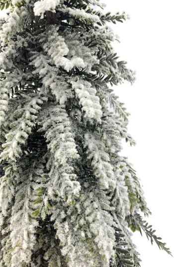 Arbre de Noël artificiel extra large en pot avec effet neige | 48cm 4