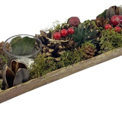 Christmas tea light holder - Red Berry