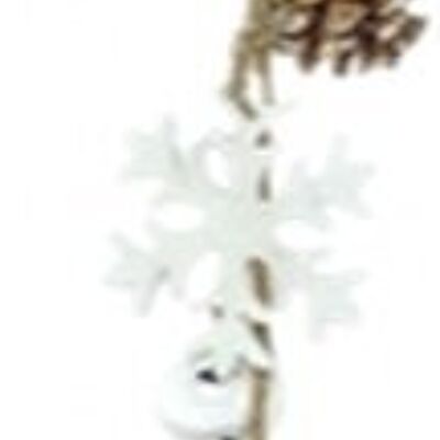 Guirlande de décoration de Noël - Guirlande Pinecone Snowflake