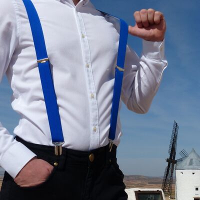 Cinturino elastico blu, 3cm.