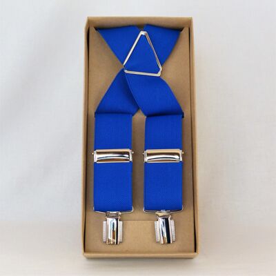 Cinturino elastico blu, 3,5 cm.