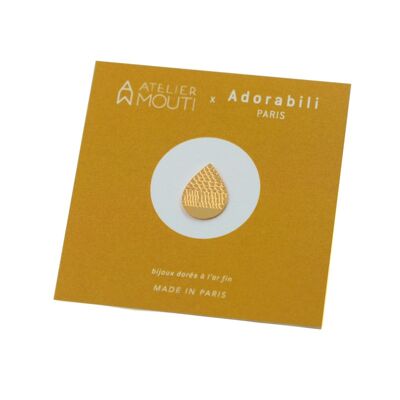 Pin's Drop Mustard x Atelier Mouti