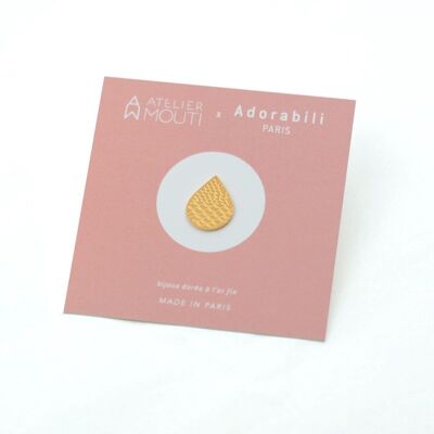 Pin's Drop Rose x Atelier Mouti