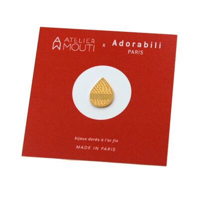 Pin's Drop Terracota x Atelier Mouti