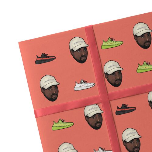 2 Vellen Kanye Inpakpapier