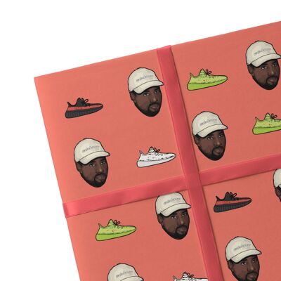 2 Sheets Kanye Wrapping Paper