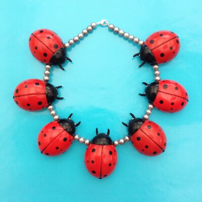 necklace ladybug large
