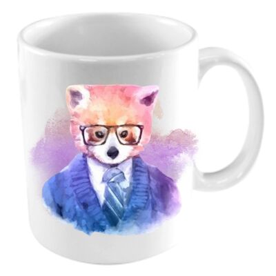 Taza hipster zorro