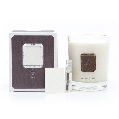 Scented candle - By the fire - in vegetable wax