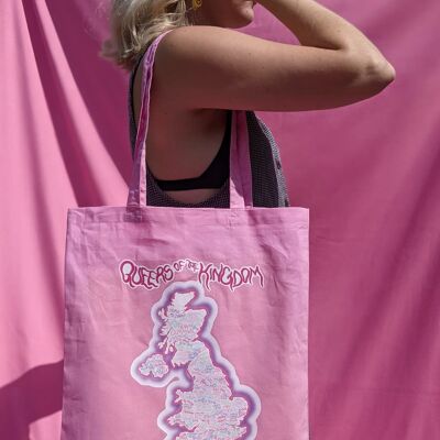 queers of the kingdom tote bag - pink