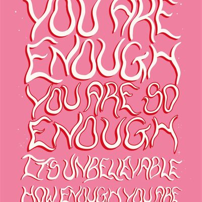 you are enough - A4