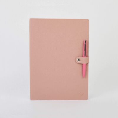 A4 Ninox Notebook and Blade Ball Pen Set - Pink and Pink