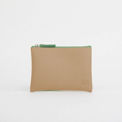 Tawny Coin Purse - Sandy Beige