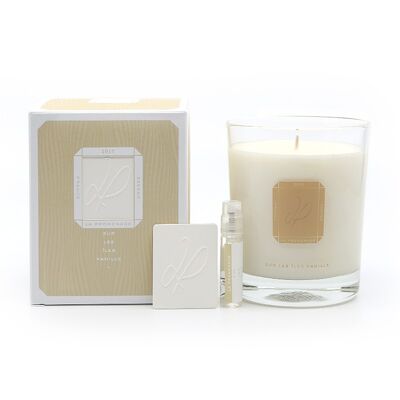 Scented candle - On the vanilla islands - in vegetable wax