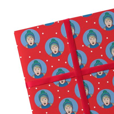 2 Sheets Home Alone Wrapping Paper