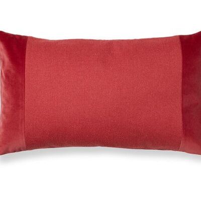 Cushion in a mix of velvet and exclusive co