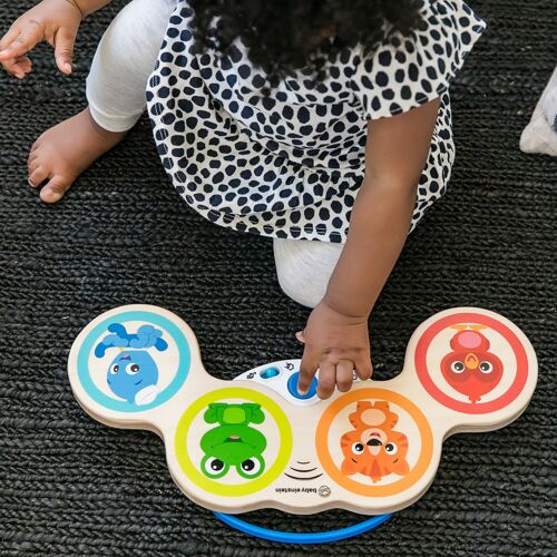 Hape - Baby Einstein - Jouet en bois - Drum Magic Touch