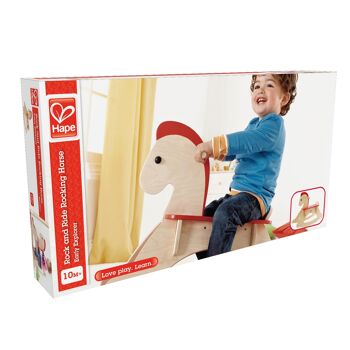 Hape - Jouet en bois - Cheval à bascule 4