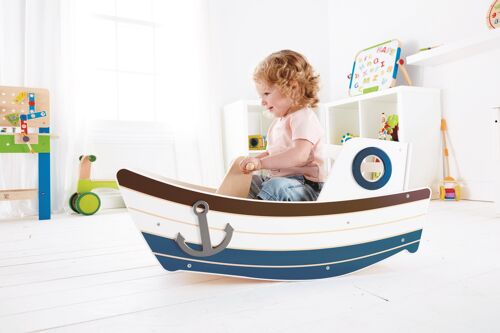 Hape - Jouet en bois - Bateau à bascule