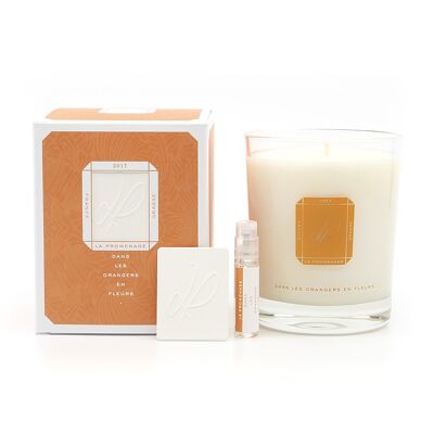 Scented candle - In the blossoming orange trees - in vegetable wax