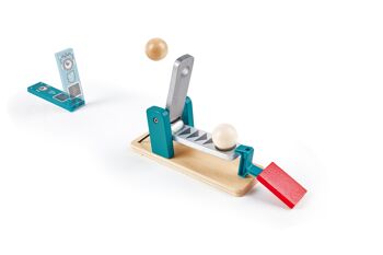 Hape - Jouet en bois - Circuit de dominos Usine Robot 4