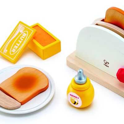 Hape - Wooden Toy - White Toaster