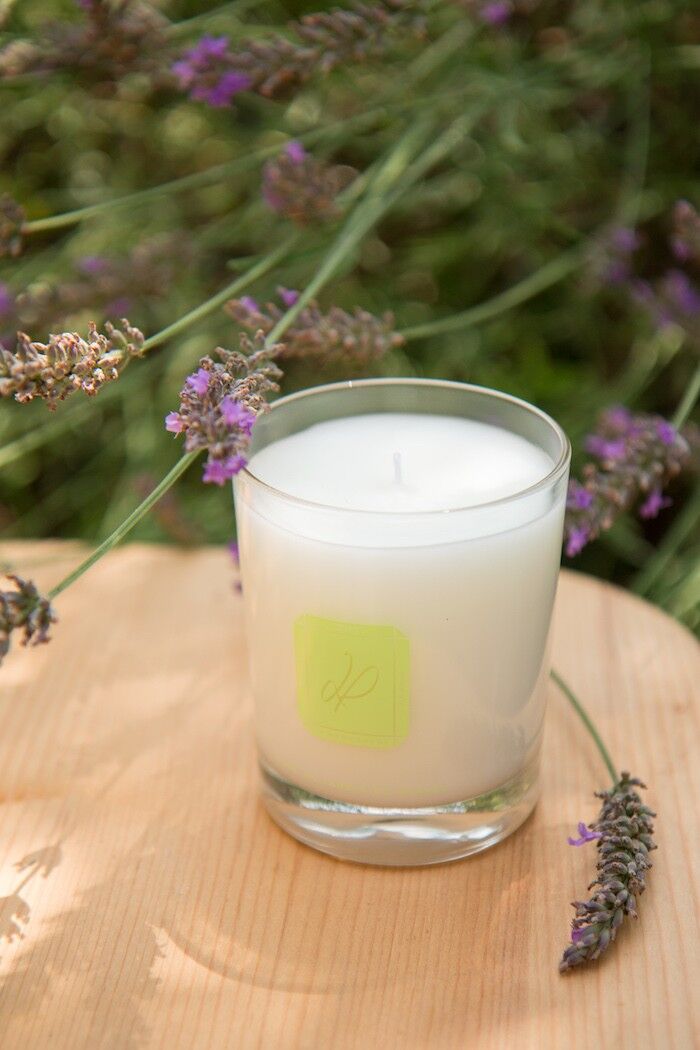 Scented candle - In a garden in Grasse (100% vegetable wax) - 180g