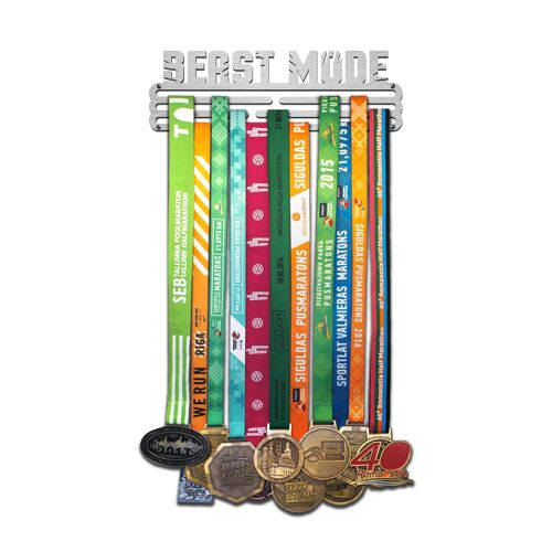 BEAST MODE medal hanger - Brushed Stainless Steel - Medium