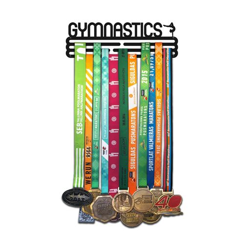 GYMNASTICS medal hanger - Matte Black - Medium