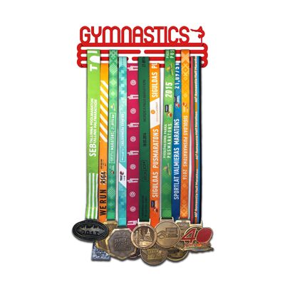 GYMNASTICS medal hanger - Vivid Red - Medium