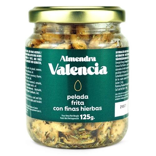 Amandes Valencia - sans peau, frites et  aux herbes