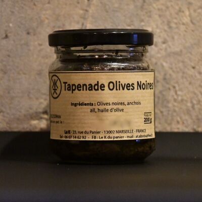 Tapennade d'olives noires