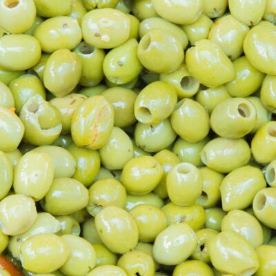 PROMO -10 % – BULK BIO entkernte grüne Oliven 4.3kg