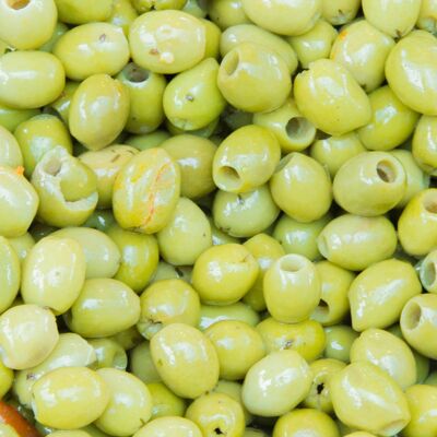 PROMO -10% - BULK ORGANIC pitted green olives 4.3kg