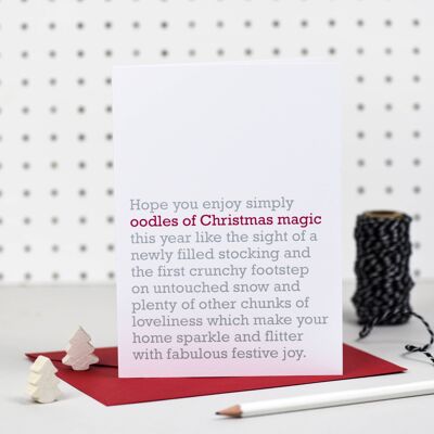 Oodles Of Christmas Magic: Tarjeta de Navidad